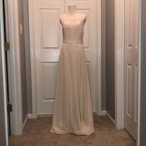 Longer white formal dress